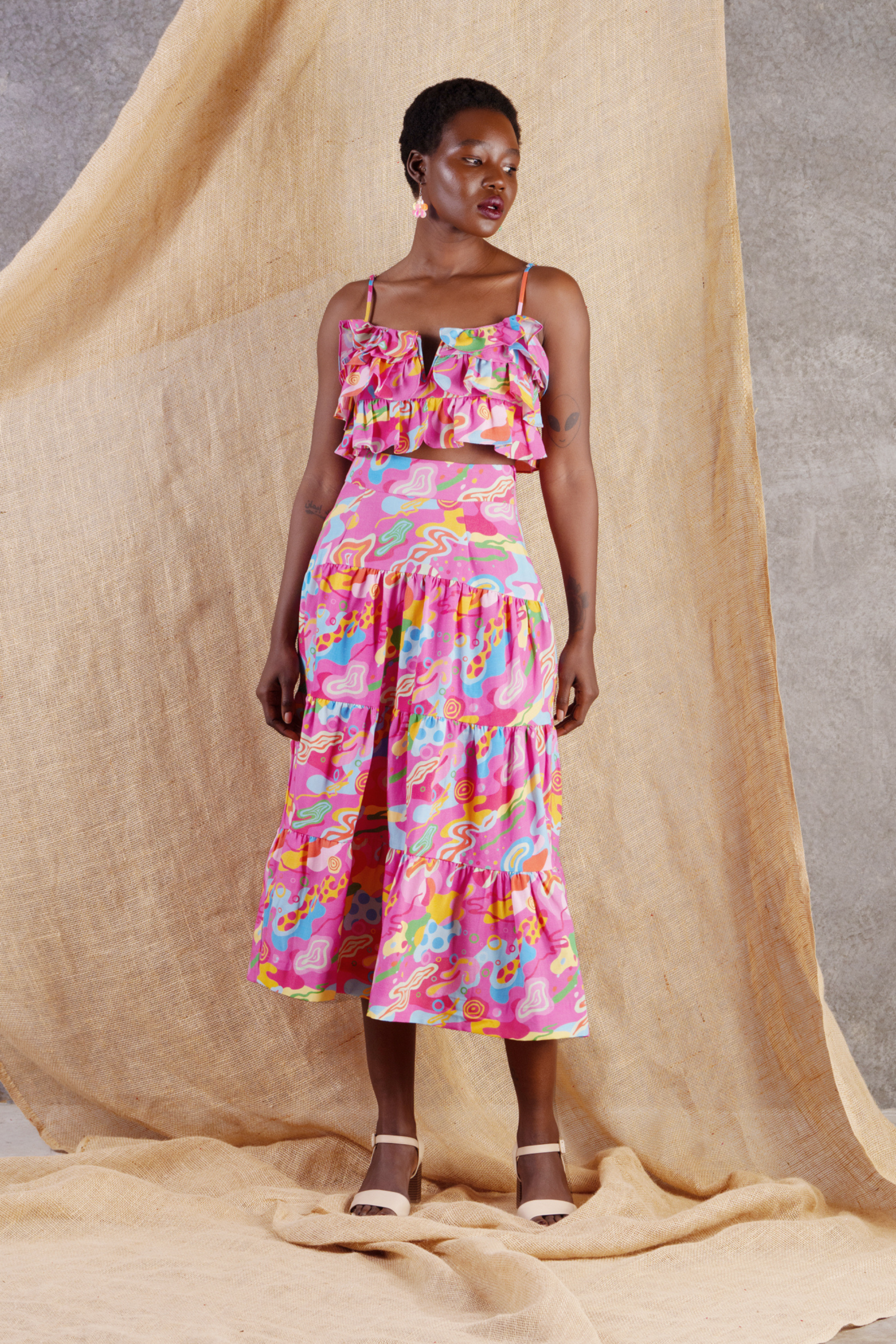 Splash Linen Blend Cami