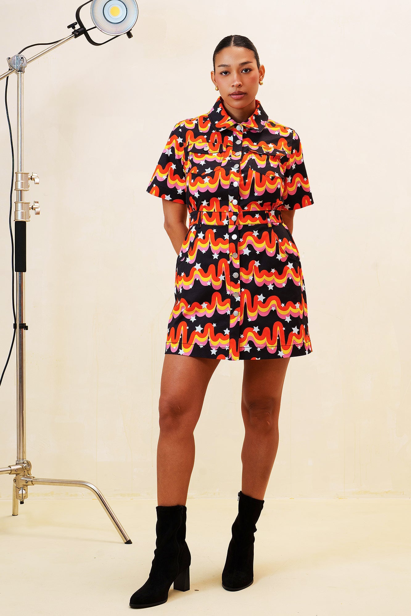 Popping Candy Denim Dress