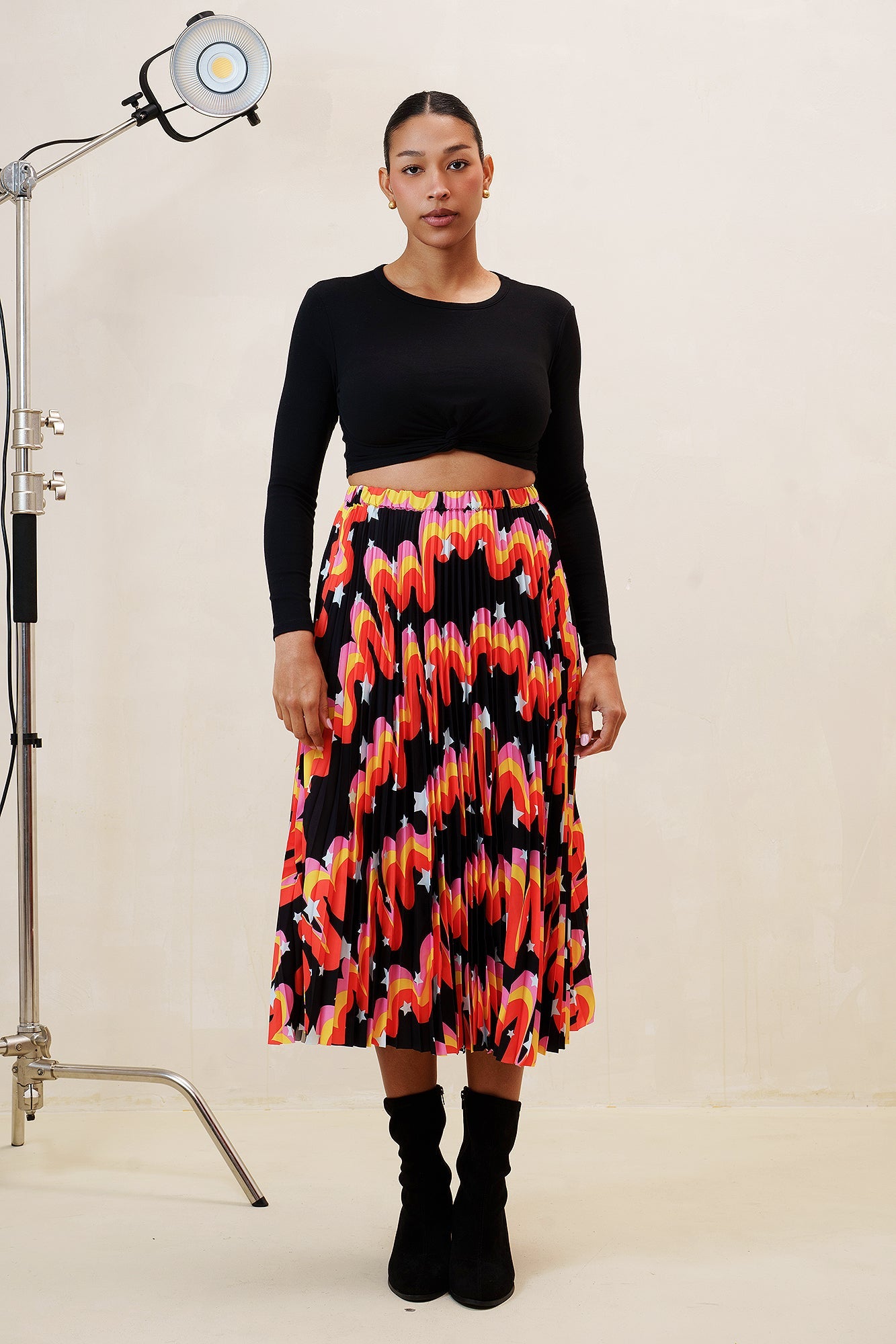 Popping Candy Pleated Skirt