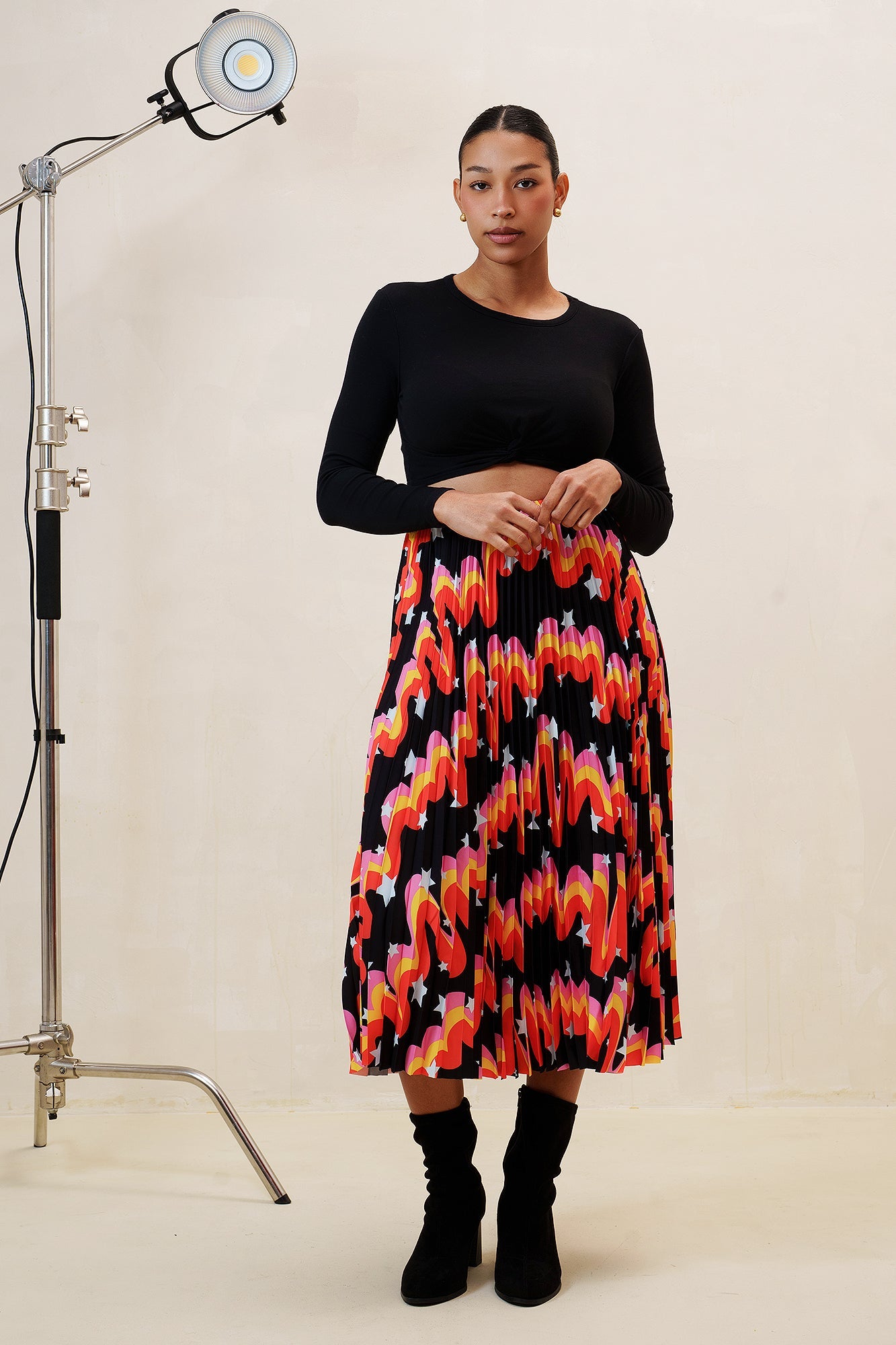 Popping Candy Pleated Skirt