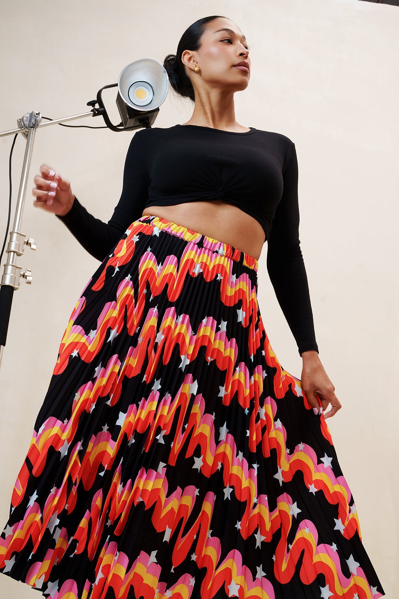Popping Candy Pleated Skirt
