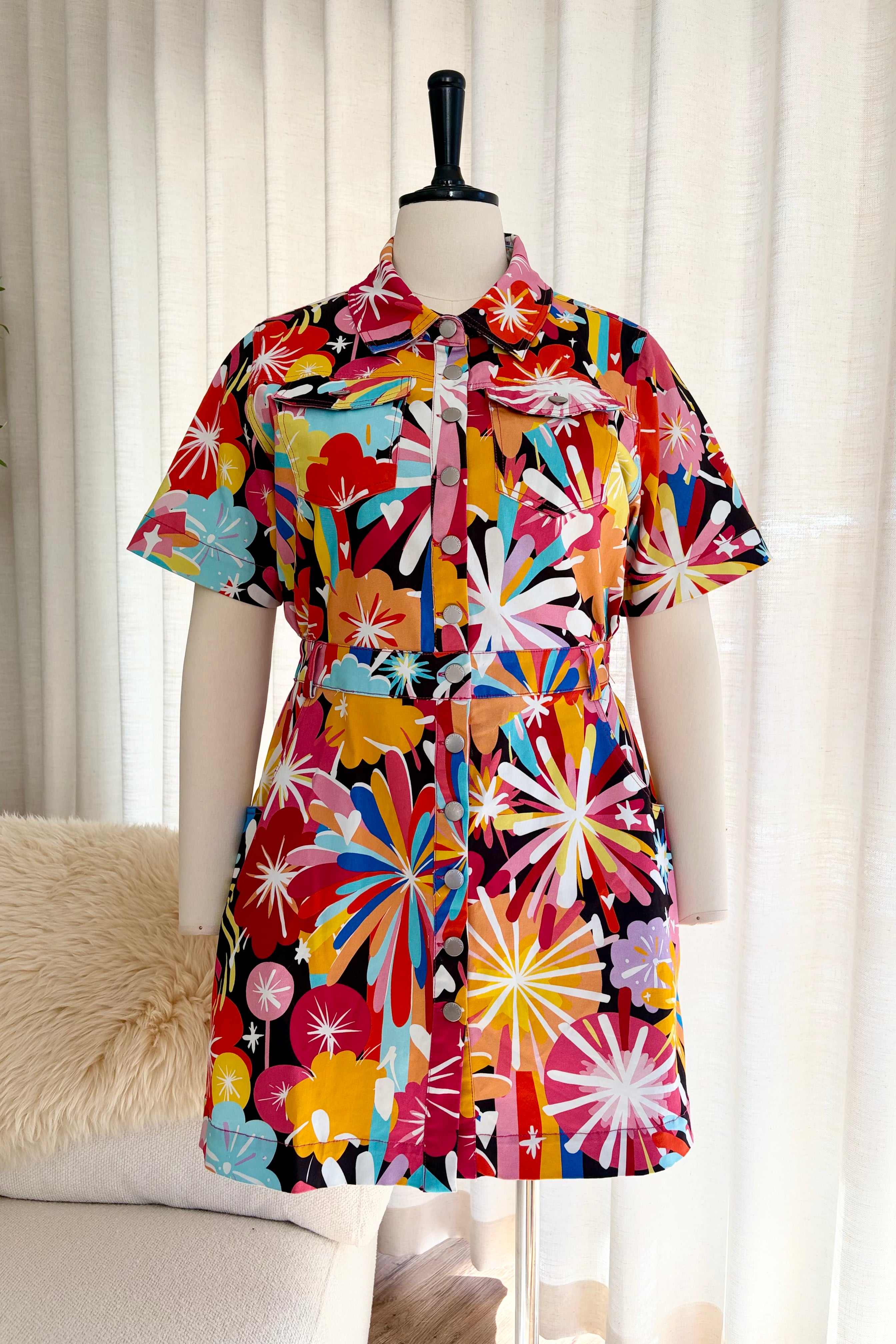 Boom Boom Denim Dress - Sample AU 16