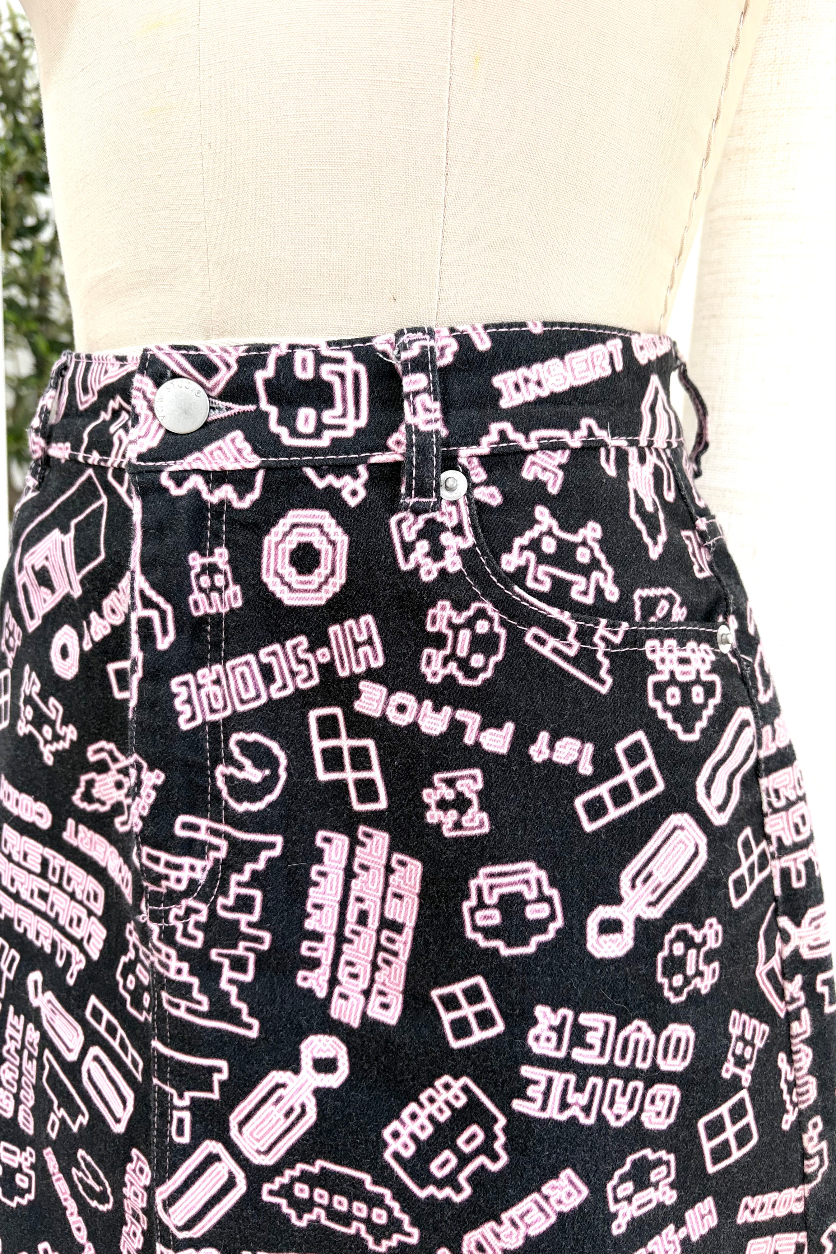 Retro Arcade Party Skirt - Sample AU 10-12