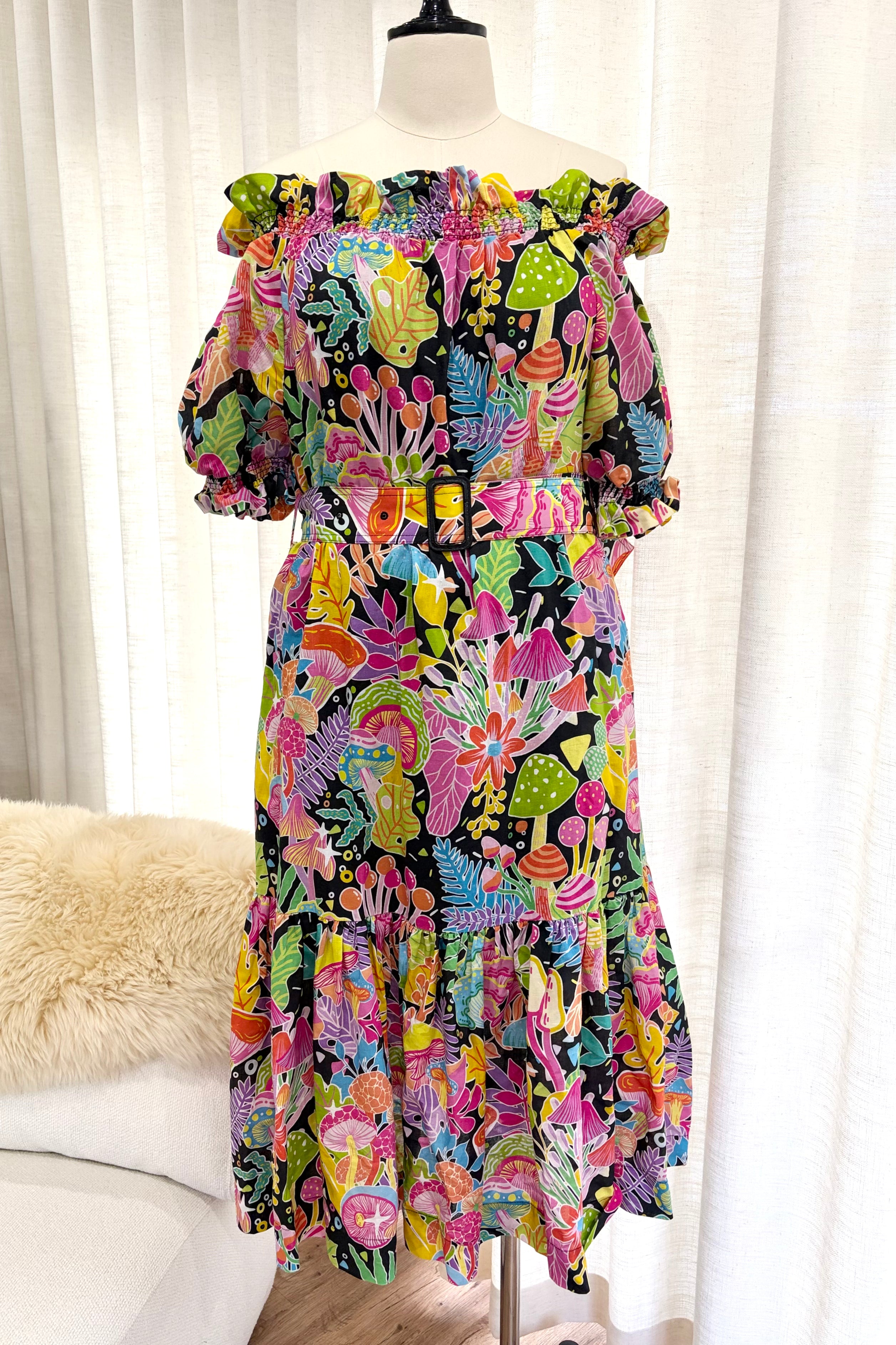 Once Upon a Time Linen Cotton Maxi Dress - Sample AU 12