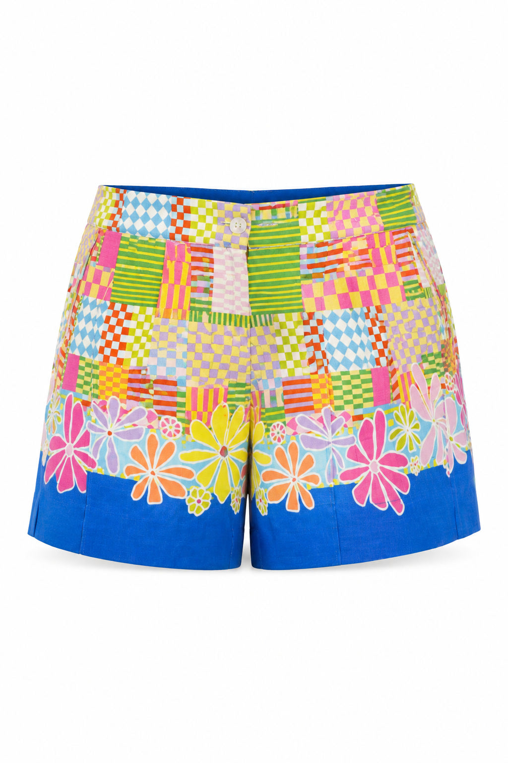 Mermaid Hotline Shorts ghost mannequin front view
