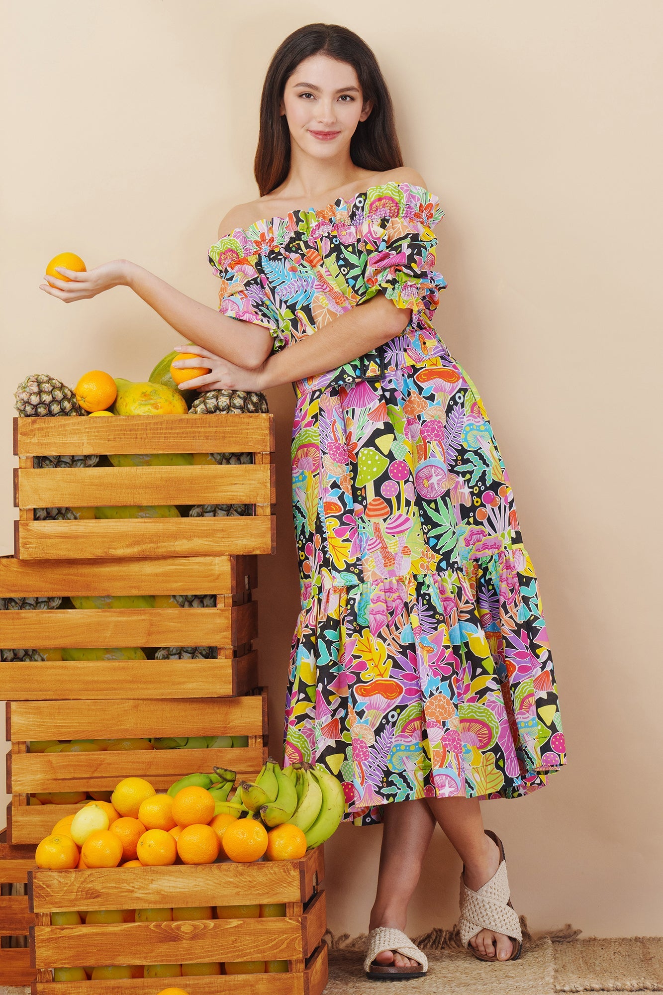 Once Upon a Time Linen Cotton Maxi Dress