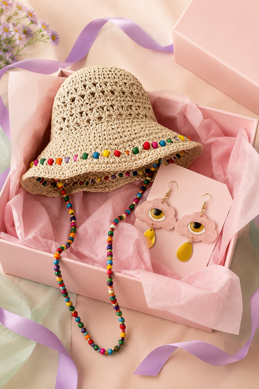 Summer Hat & Earrings Pack