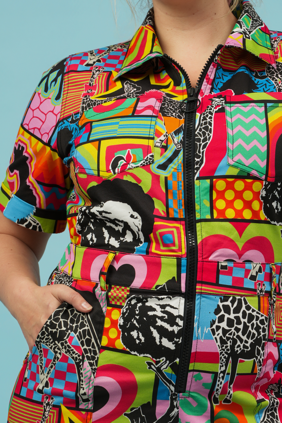 Giraffe-Topia Jumpsuit - Cropped Fit