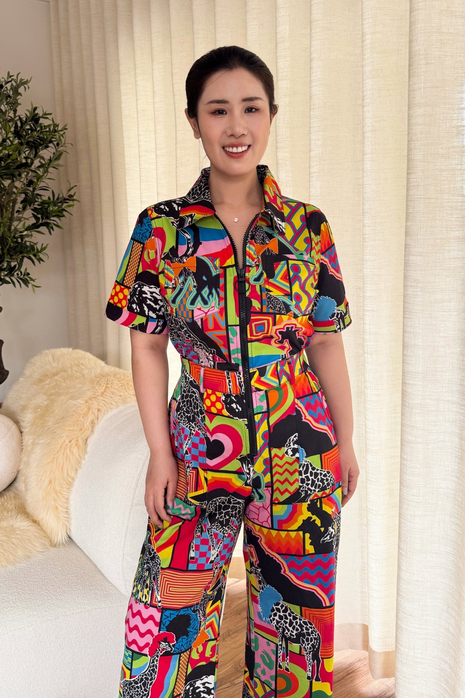 Giraffe-Topia Jumpsuit