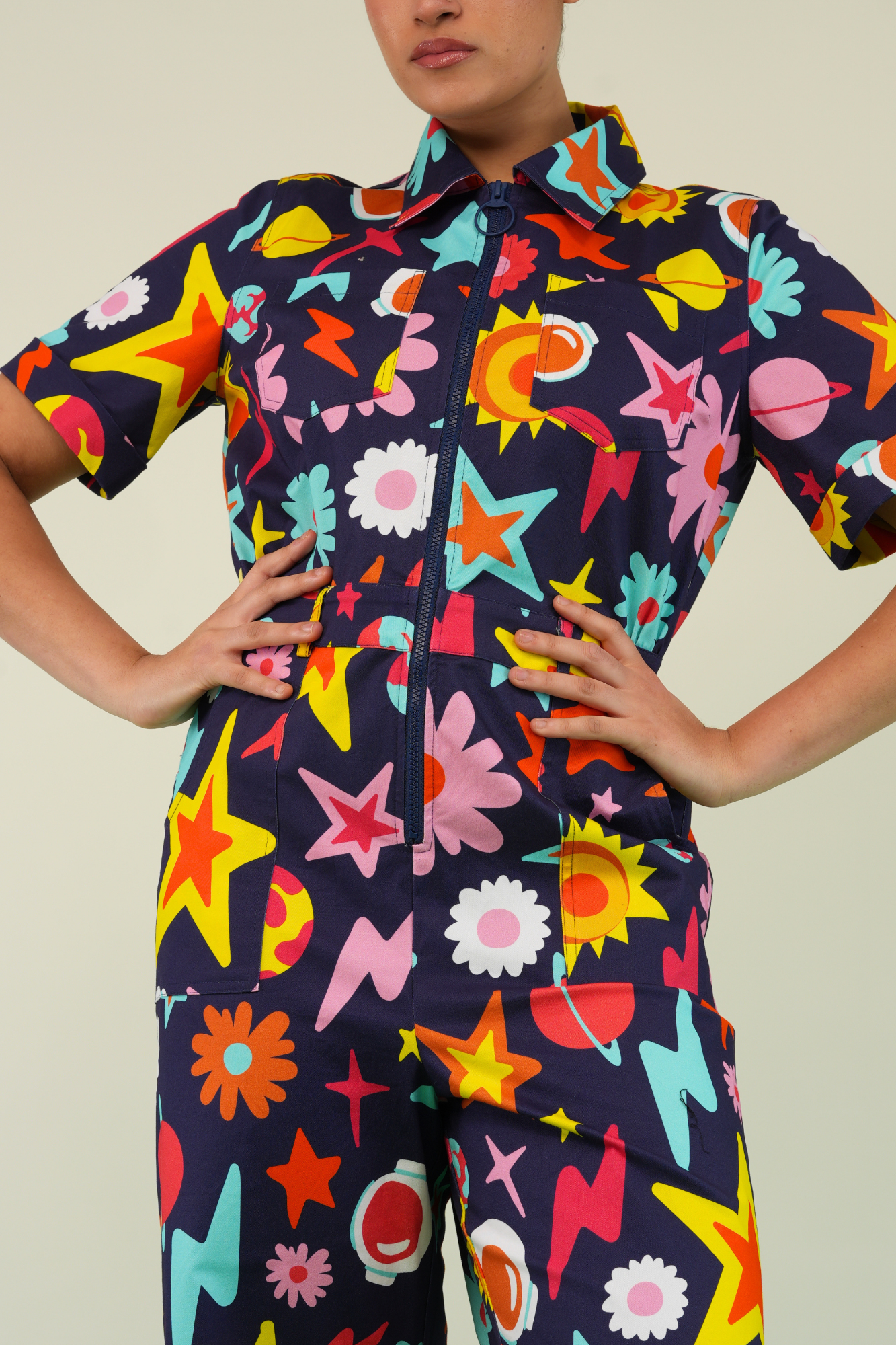 Floral Universe Jumpsuit - New Cut
