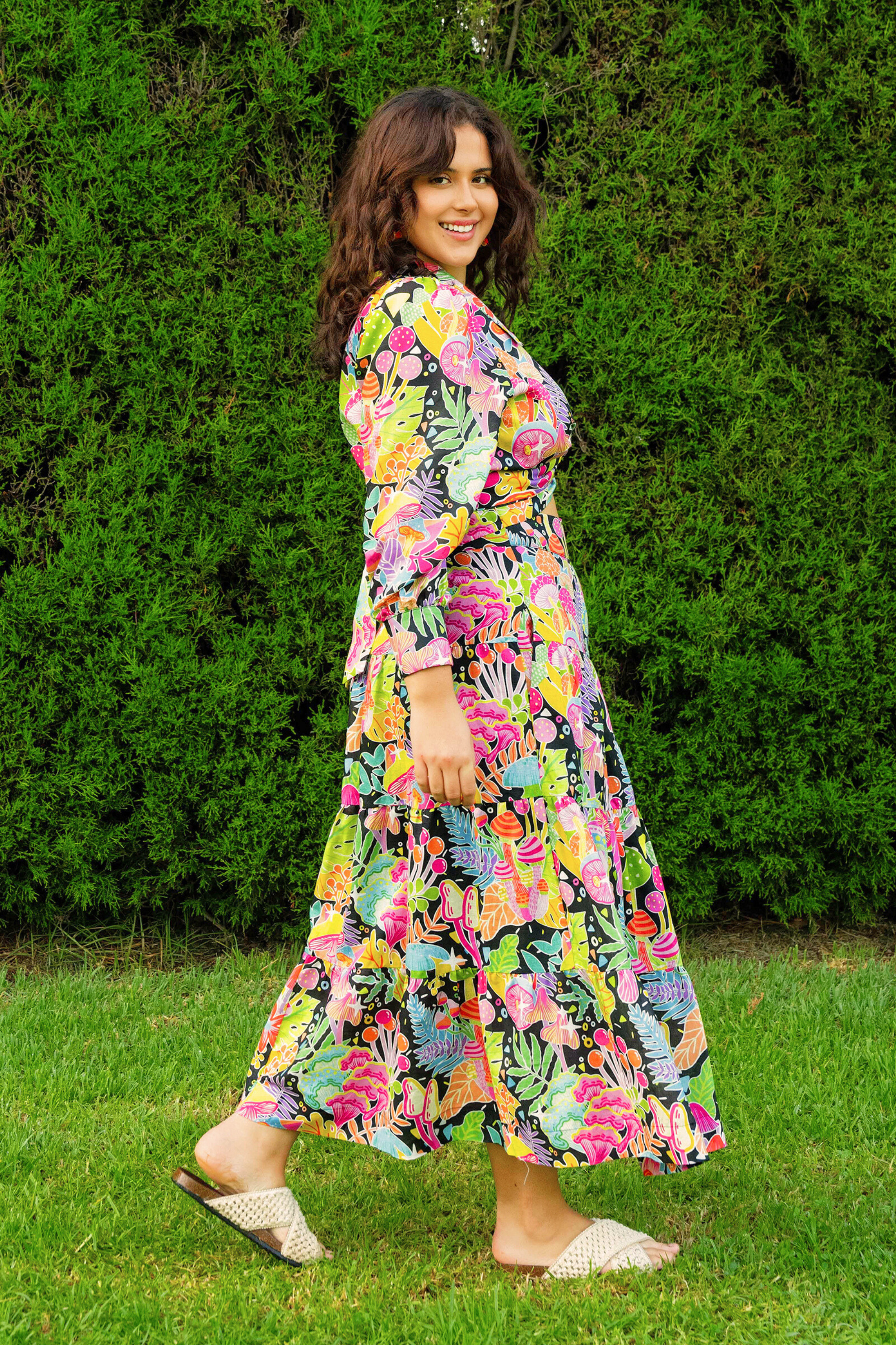 Once Upon a Time Linen Cotton Maxi Skirt