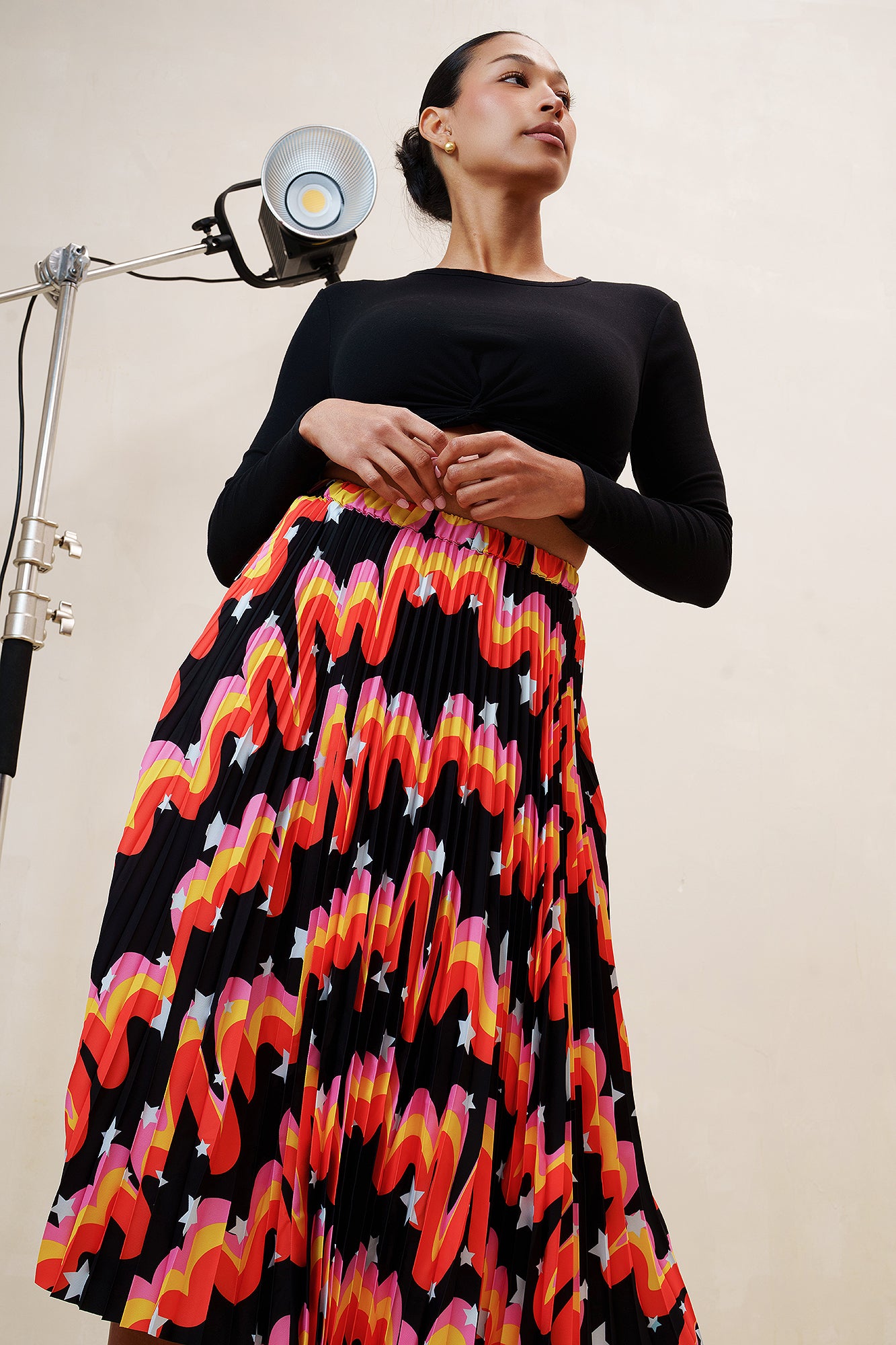 Popping Candy Pleated Skirt