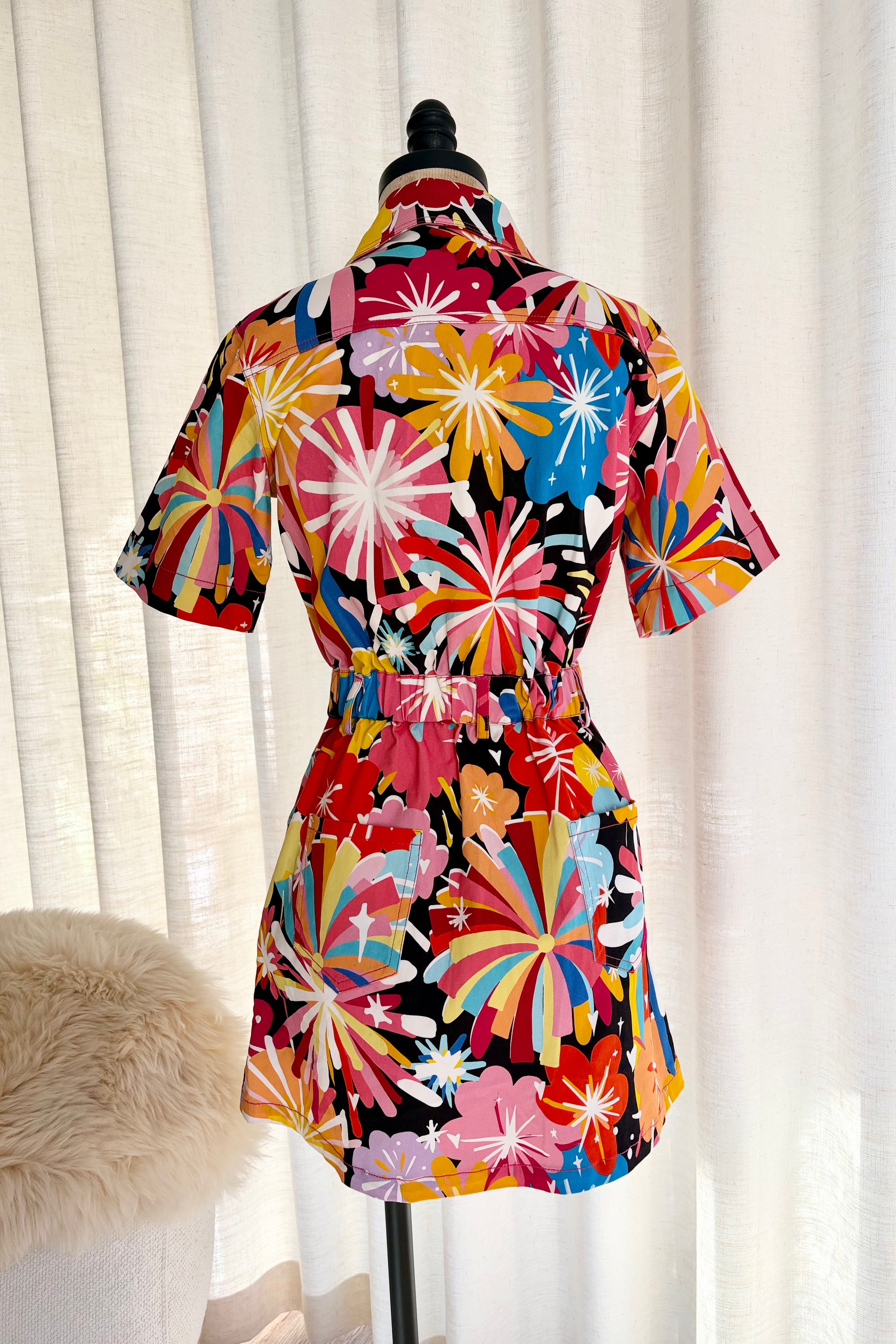 Boom Boom Denim Dress - Sample AU 8