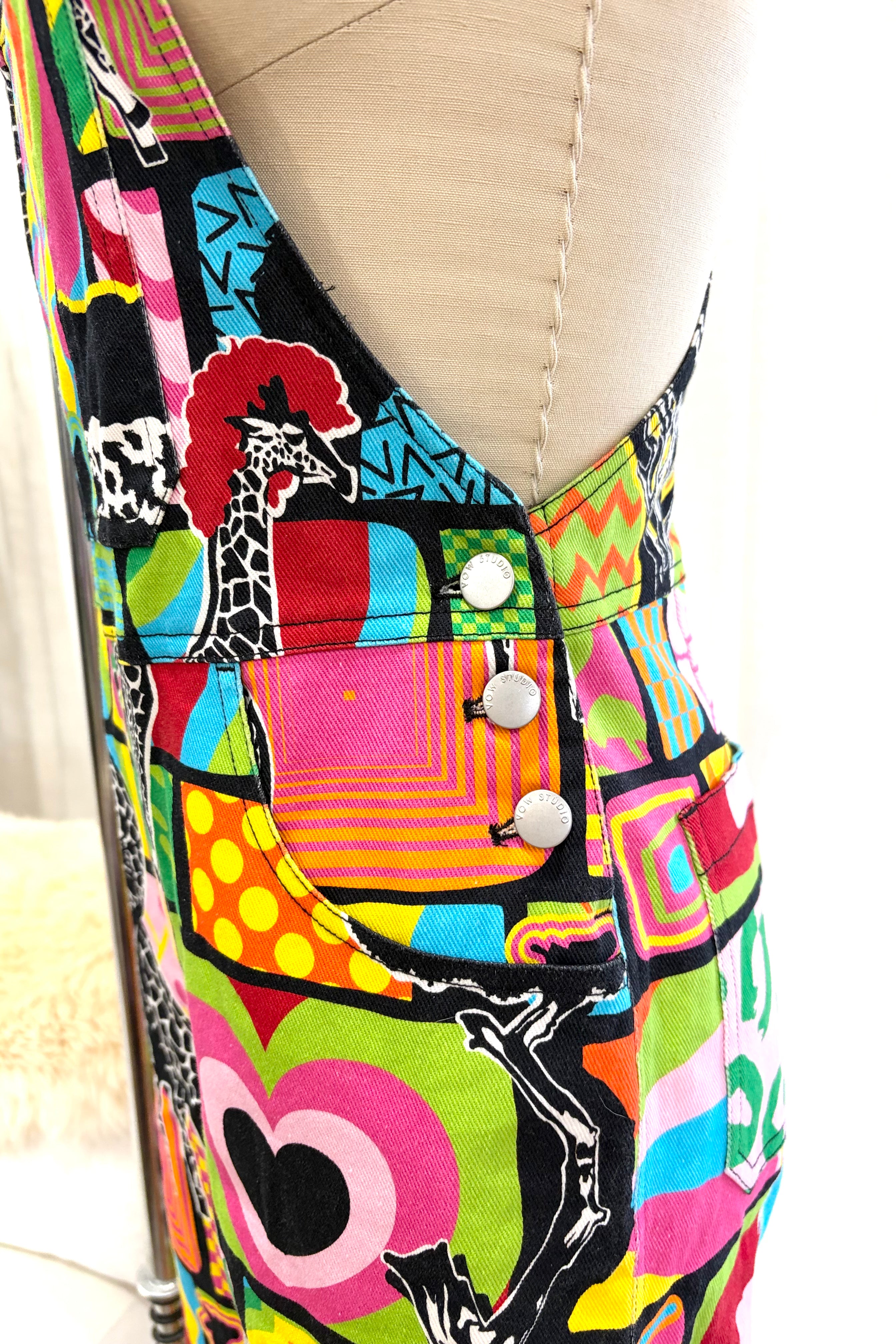 Giraffe-Topia Overalls - Sample AU 8