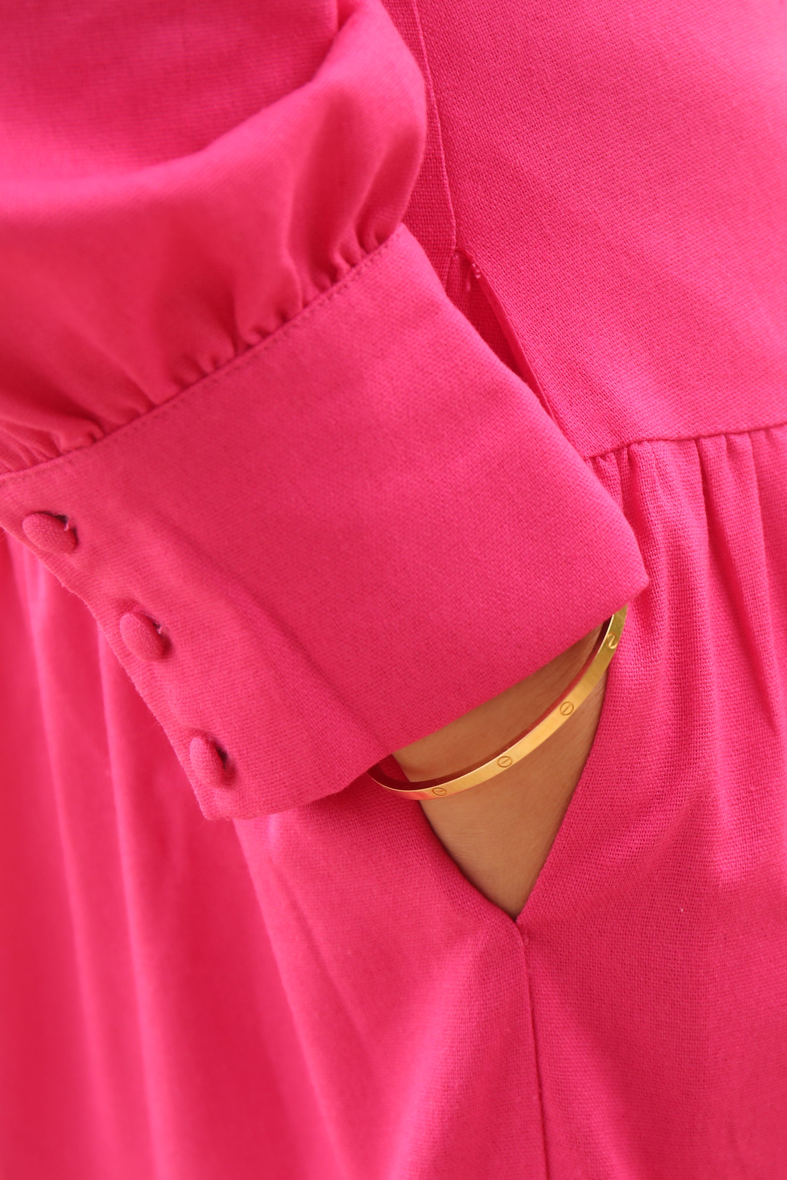 Whimsical Linen Cotton Maxi Skirt