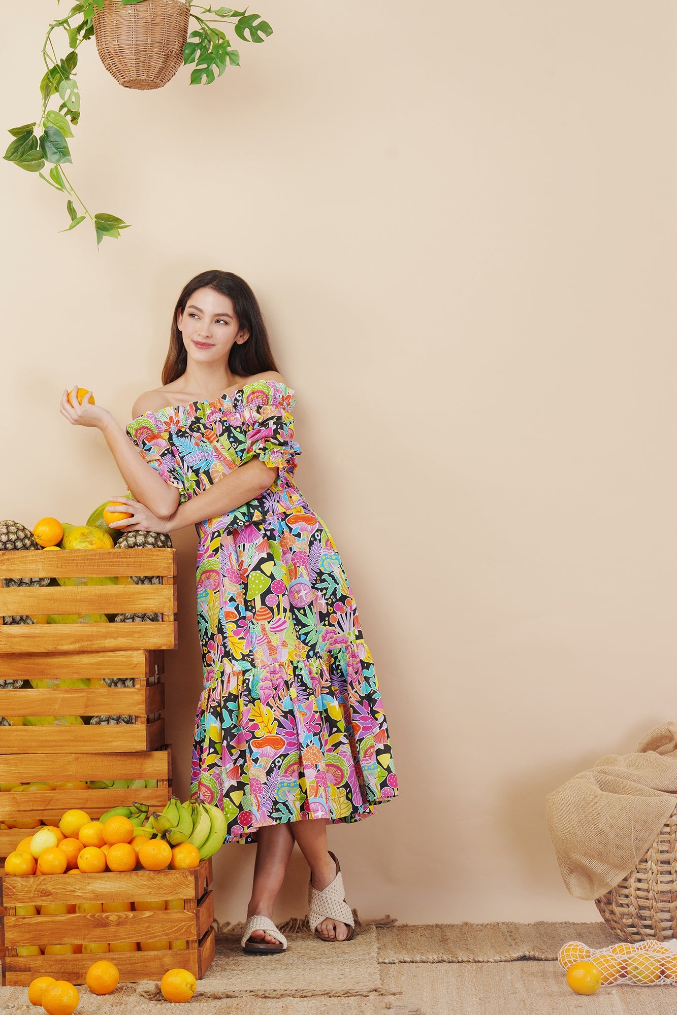 Once Upon a Time Linen Cotton Maxi Dress