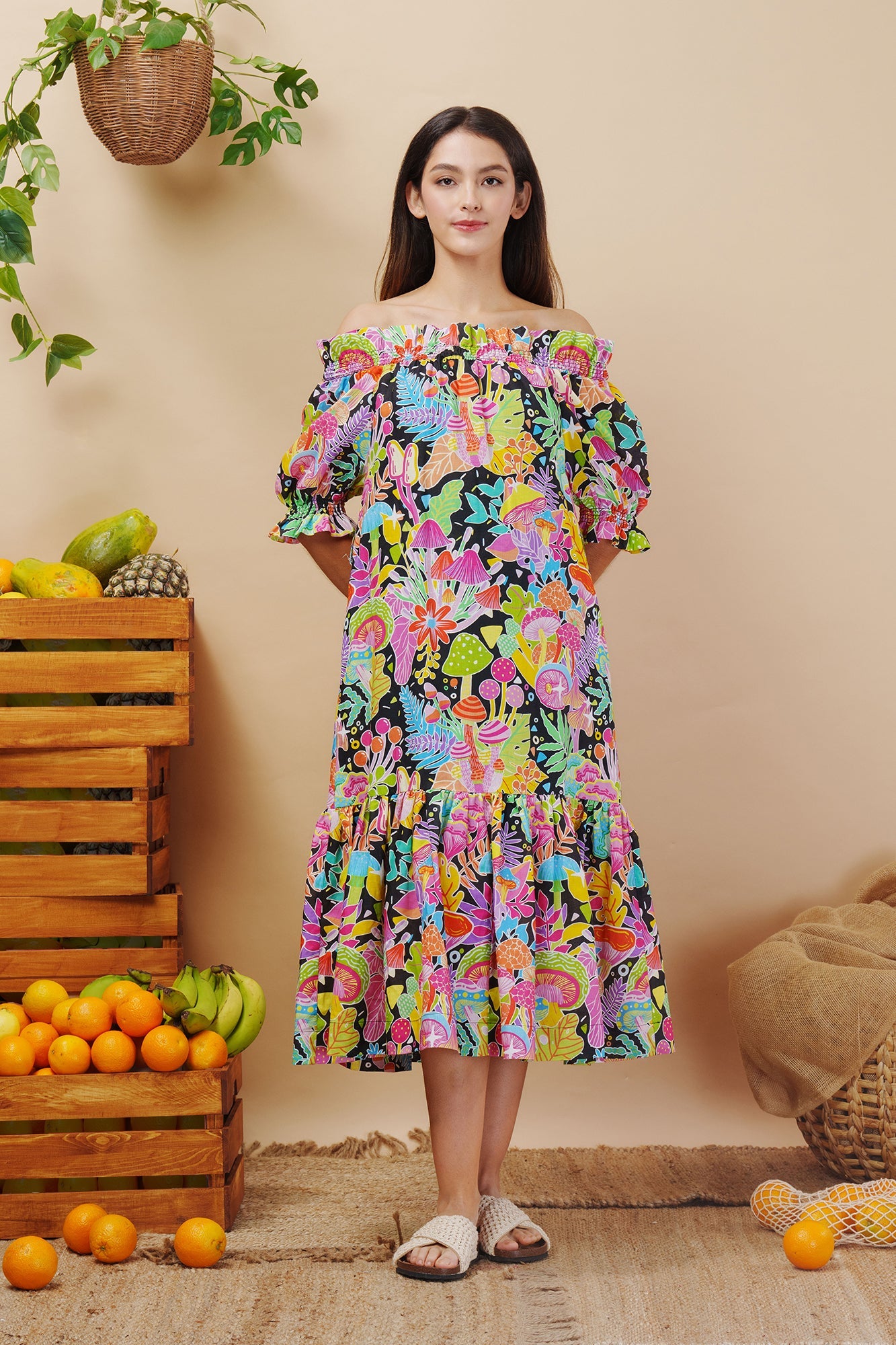 Once Upon a Time Linen Cotton Maxi Dress