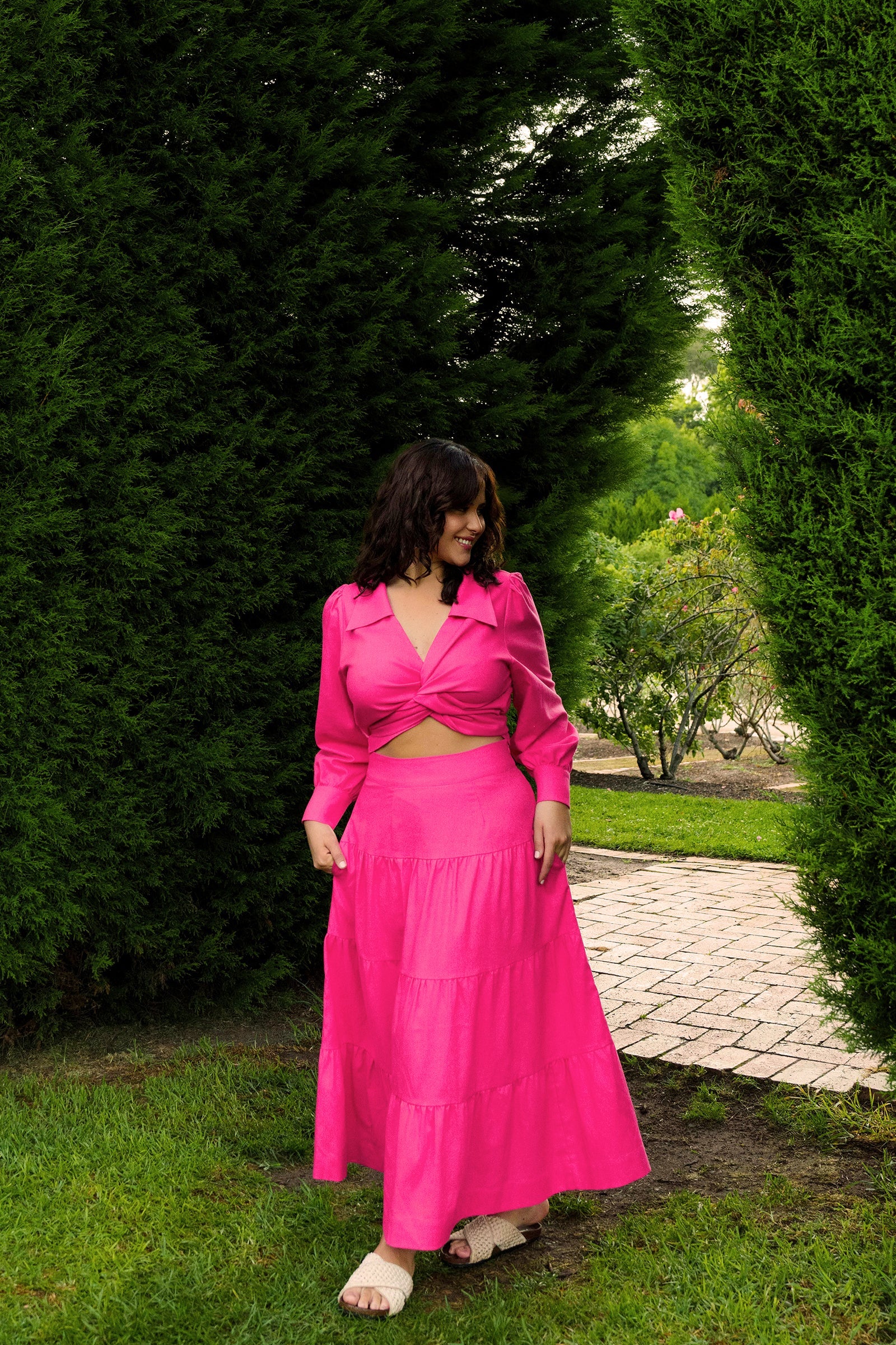 Whimsical Linen Cotton Maxi Skirt