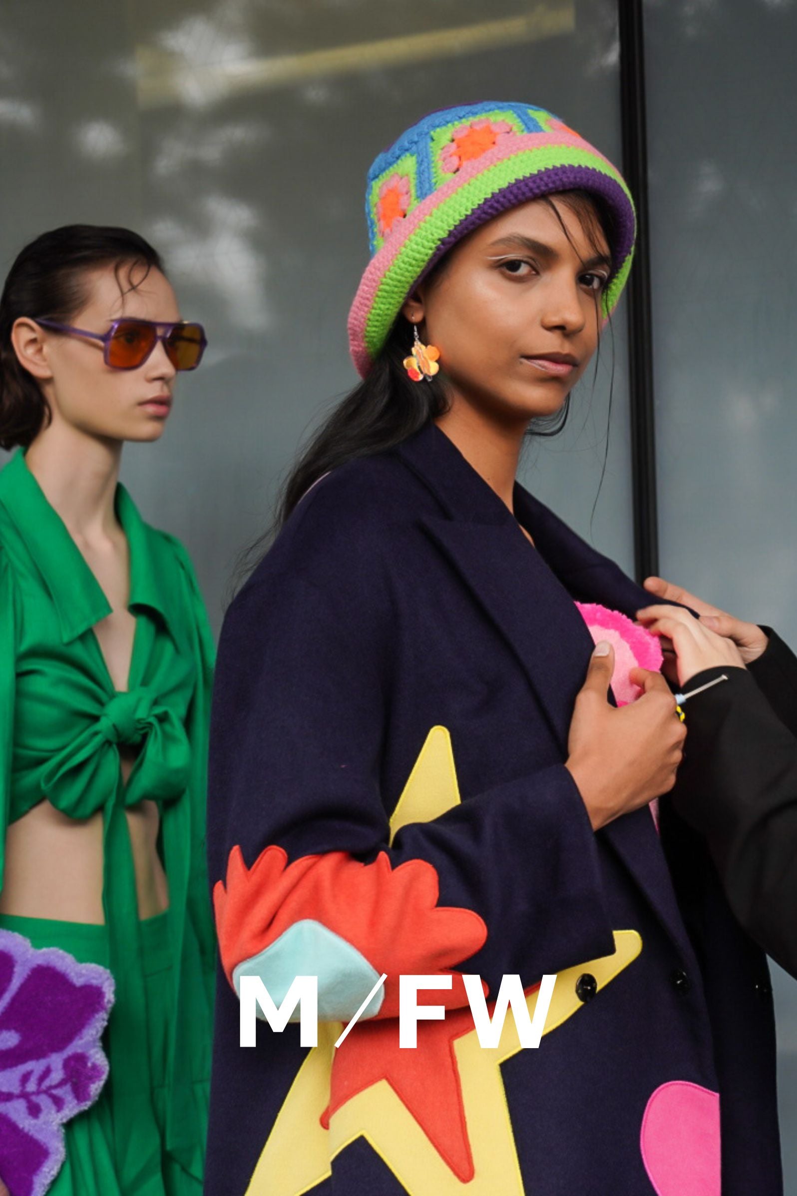 Floral Universe Coat was featured in Melbourne fashion week