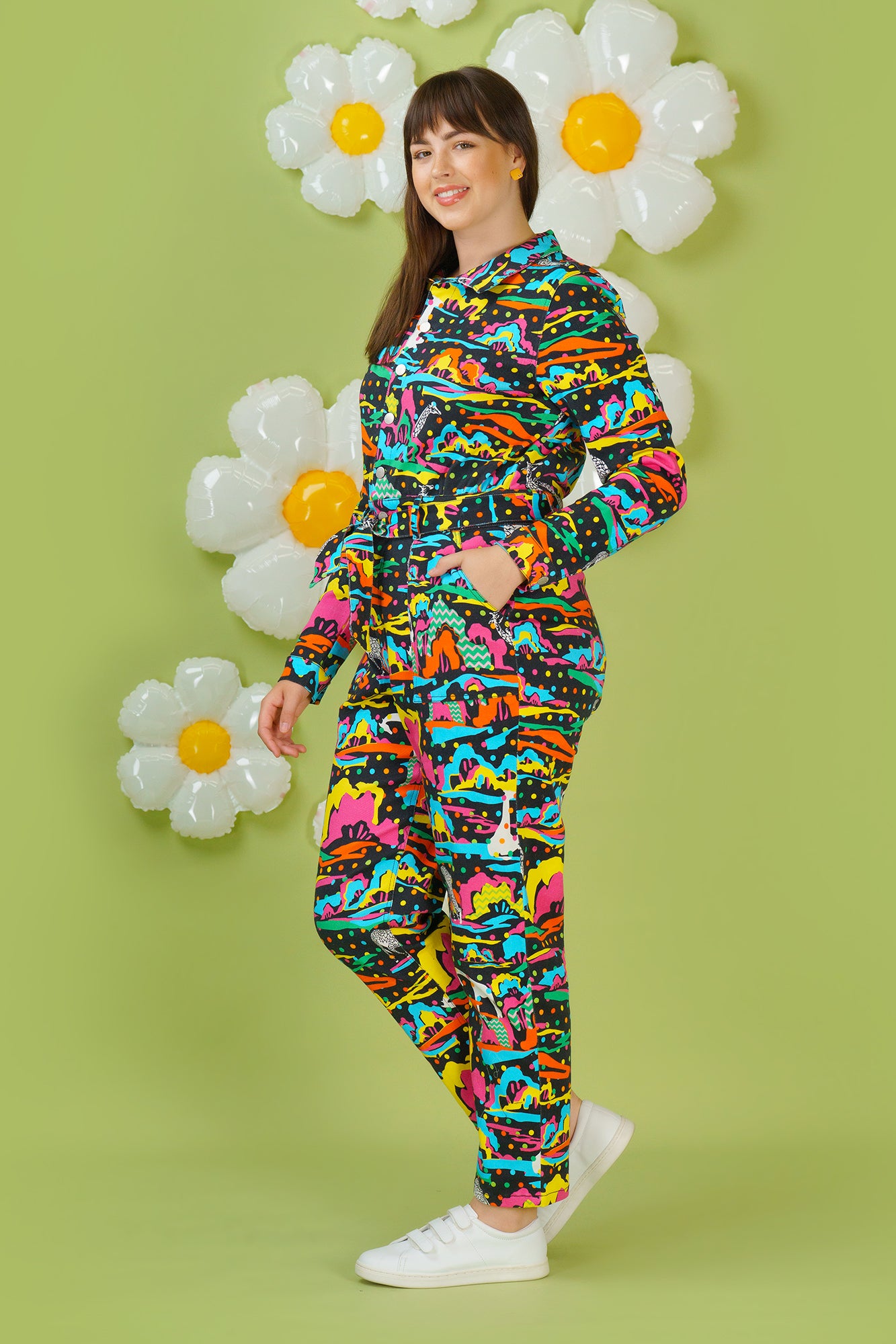 Giraffe Topia Jumpsuit Final Sale